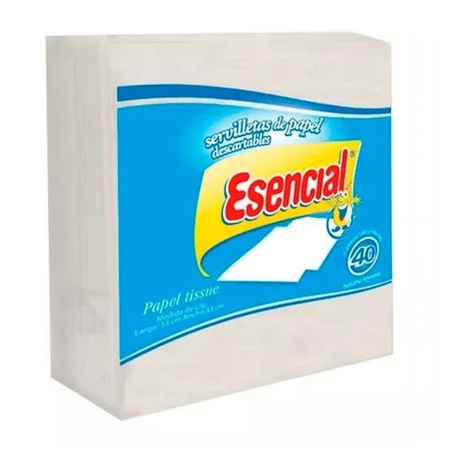 SERVILLETA  ESENCIAL  BLANCA 70 UN